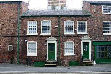 Two green doors by Frank's Awesome Travels