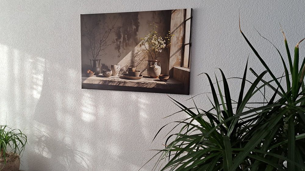 Rural still life earth tones  by Digitale Schilderijen 