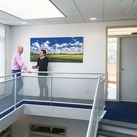 Photo de nos clients: Les trois usines | Nieuwe Driemanspolder | Panorama par Ricardo Bouman, sur toile