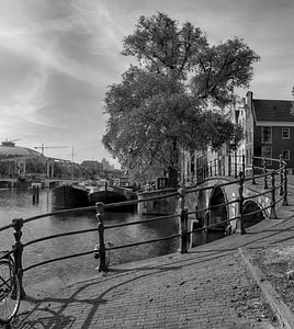 Brücke über die Keizersgracht bei der Amstel