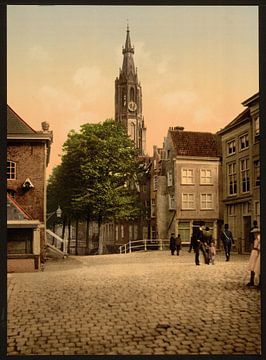 Vismarkt en Nieuwe Kerk, Delft