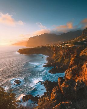 Lichtmagie boven Madeira van fernlichtsicht