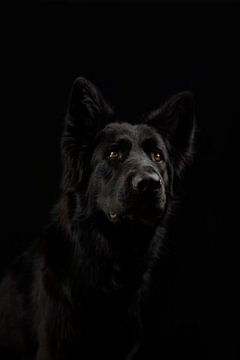 Chien berger allemand noir