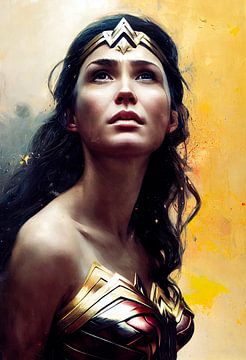 Portret van Wonder Woman van Maarten Knops