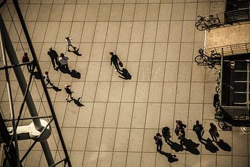 Het plein van Centre Pompidou         Frankrijk van Maarten Visser