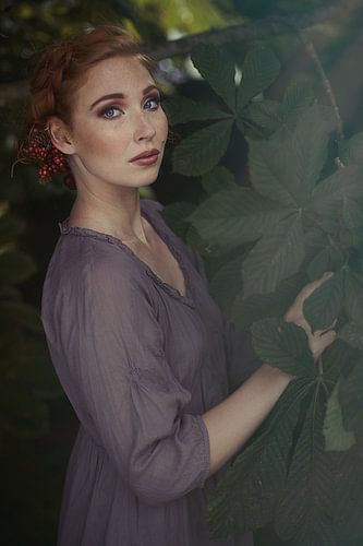 Natural ginger beauty forest