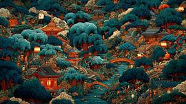 picturesque Japanese art village