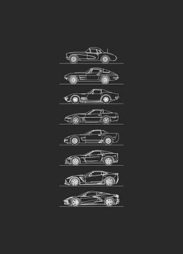 Chevrolet Corvette Evolutie van Artlines Design