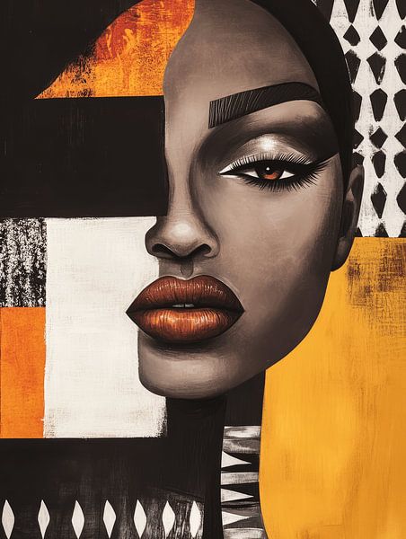 Abstract portrait: &quot;Fragmented Strength&quot; by Carla Van Iersel