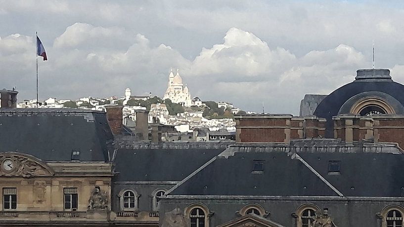 Blick über die Dächer von Paris an der Basilique du Sacré-Coeur von Emajeur Fotografie