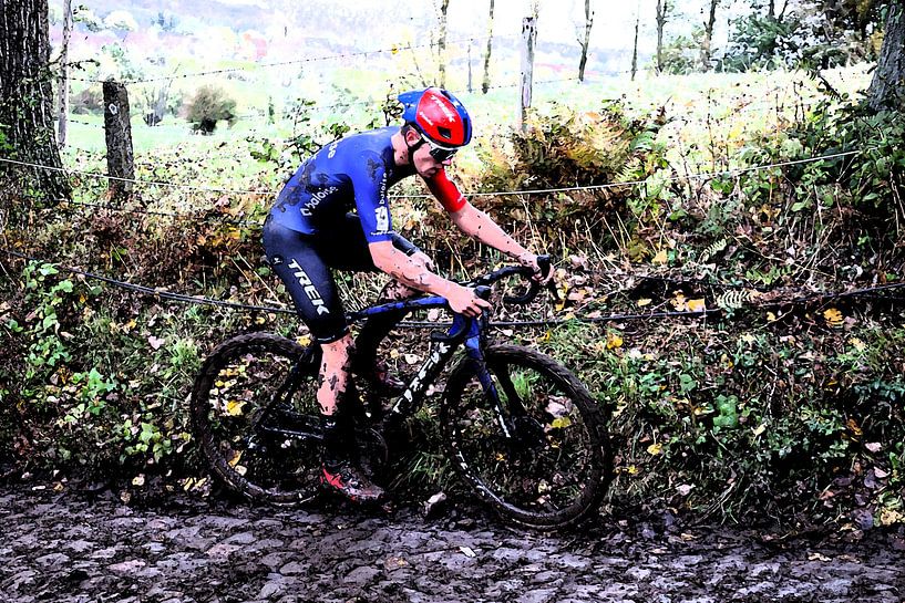 Thibau on the cobbles of koppenberg by FreddyFinn