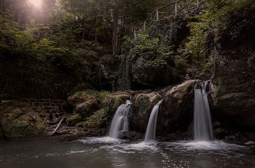 Waterfall in the sun