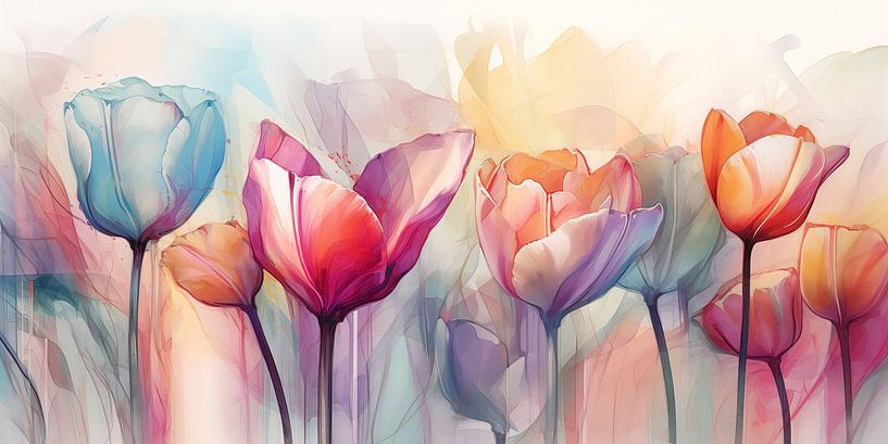 Tulpen abstrakt von Bert Nijholt
