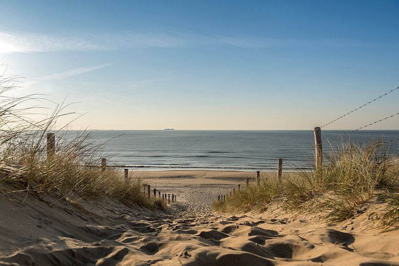 Vue sur la mer depuis les dunes par Peter Sneijders