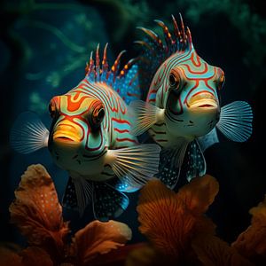 Mandarine Fisch bunt
