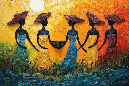 Afrikaanse traditionele vrouwen