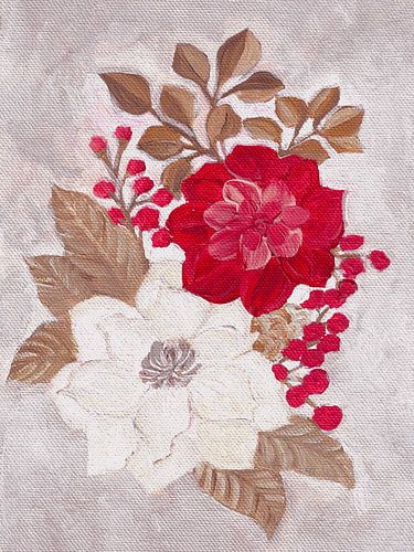 Poinsettias rouges et blancs
