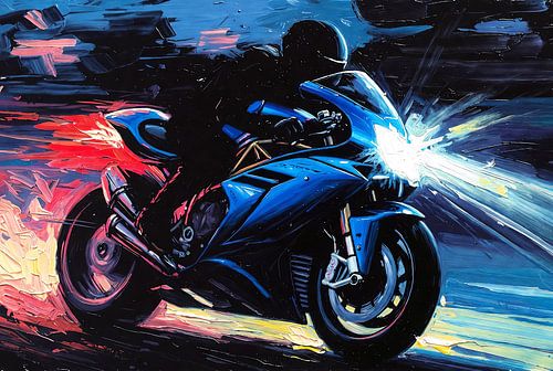 Met de motor door de nacht IX