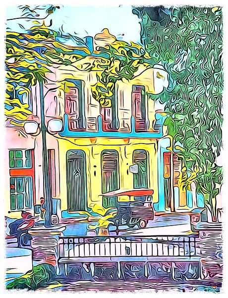 Onderweg in Cuba, motief 13 van zam art