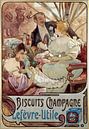 Biscuits Champagne - Alphonse Mucha by Bridgeman Masters thumbnail