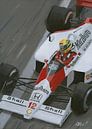 Ayrton Senna Formule 1 schilderij van Toon Nagtegaal thumbnail