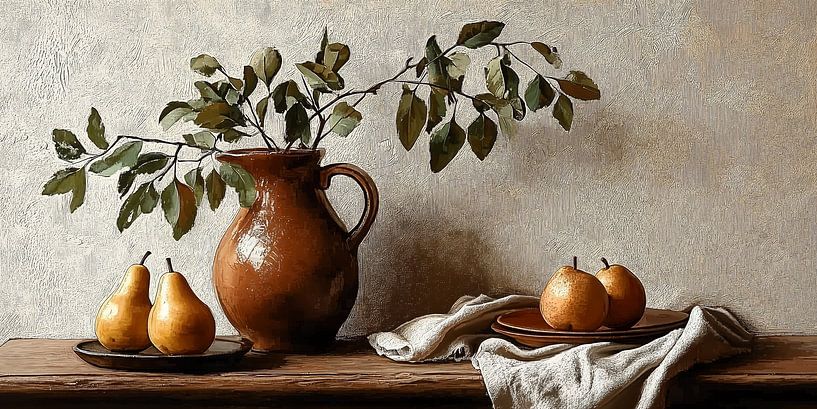 Still Life with Branches and Pears ii by Studio BB