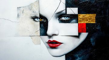 Mosaic of the soul - Broken identity by Klaus Tesching - Art-AI