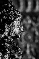 Buddha in zwartwit