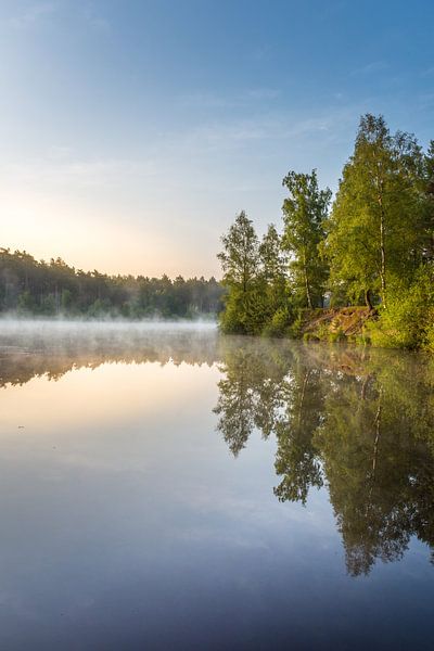 Sunrise on the water near the Tevenerheide by John van de Gazelle fotografie