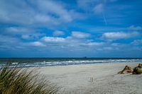 Uitzicht op de waddenzee vanaf Ameland