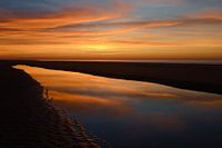 Algarve landscape after sundown , Portugal 