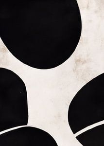 Moderne Formen und Linien und Schwarz und Beige