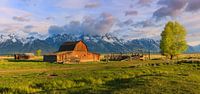 Panorama Mormon Row, Wyoming van Henk Meijer Photography thumbnail
