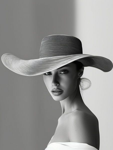 Elegante Dame einfarbig von PixelPrestige