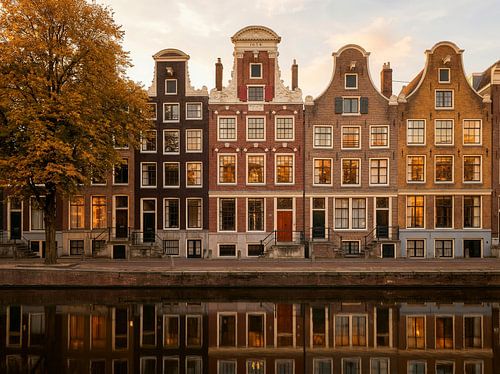 Historic canal houses on Amsterdam's canals