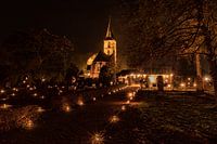 Light evening at the Jacobus church in Rolde