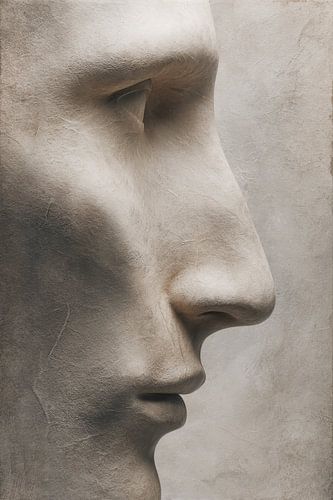 abstract fictief muur portret vrouw