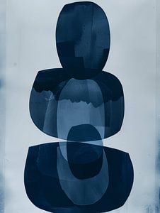 Indigo, modern und abstrakt