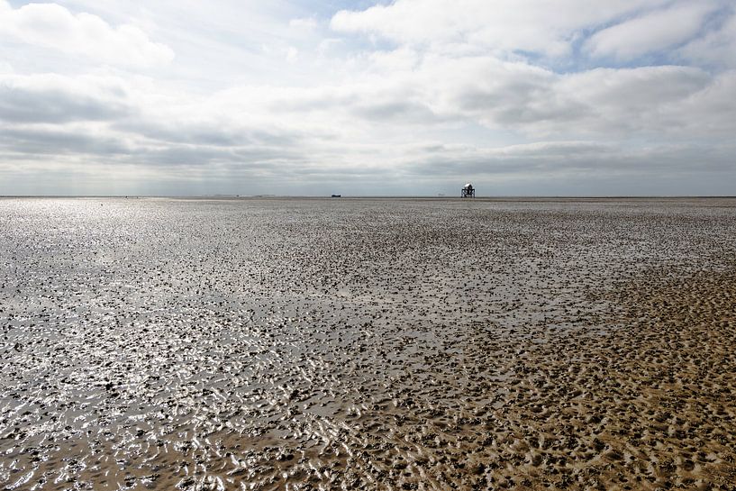 Vergezicht over de Waddenzee bij eb. von Brian Morgan