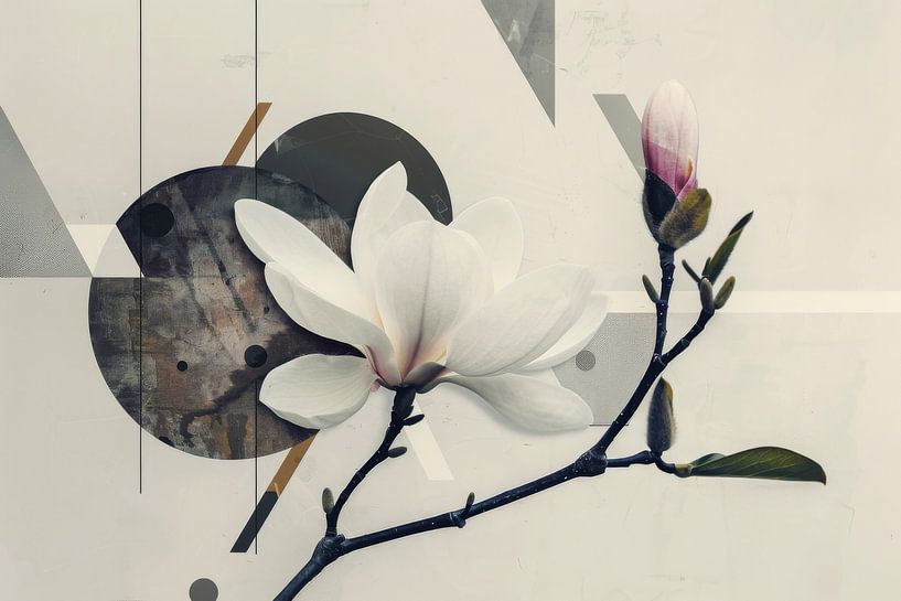Magnolia Blüte von Poster Art Shop