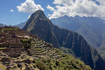 Vue de la vieille ville inca de Machu Picchu. Site du patrimoine mondial de l'UNESCO, Amérique latin