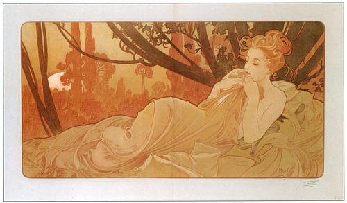 Crépuscule van Alphonse Mucha