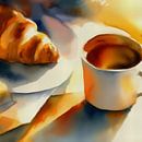 Still life with coffee and croissant | A moment for yourself by MadameRuiz thumbnail