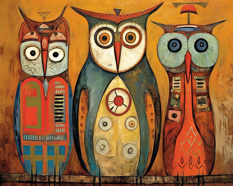 Hibou en fer-blanc par La collection ARTEO