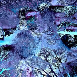 Overleven in de paarse struik van geesten