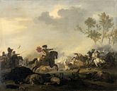 Combat de cavaliers, Jan van Huchtenburg par Des maîtres magistraux Aperçu