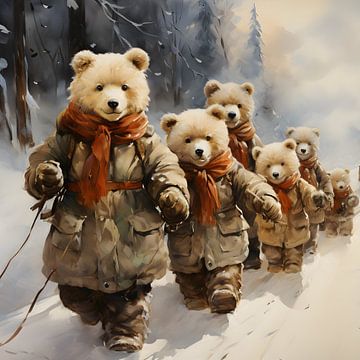 Familie Teddybär von Heike Hultsch