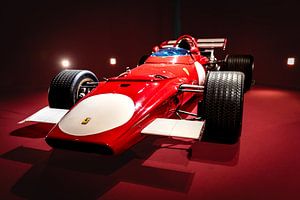 Ferrari éénpersoons racer (monopod) in het fameuze Ferrari-rood