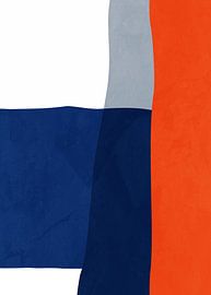 Moderne Abstrakte Organische Geometrische Farbkunst von Online Arts