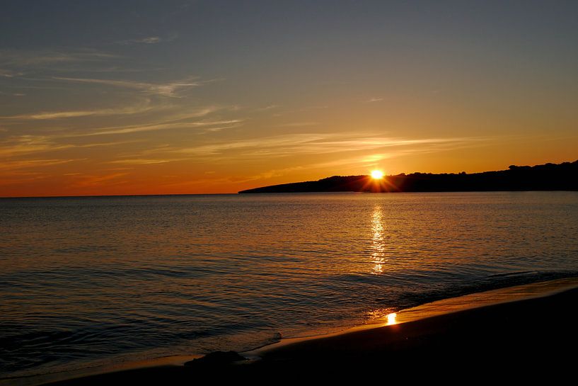 Coucher de soleil sur la plage par cuhle-fotos